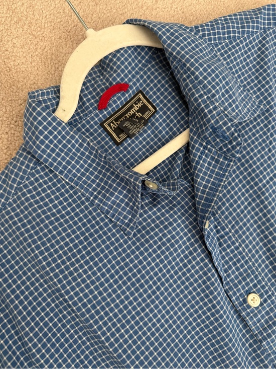Abercrombie & Fitch Other - Abercrombie & Fitch y2k Men’s Blue Checked Button-Down Shirt- size XL